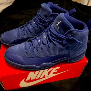 Jordan 12 suade blue